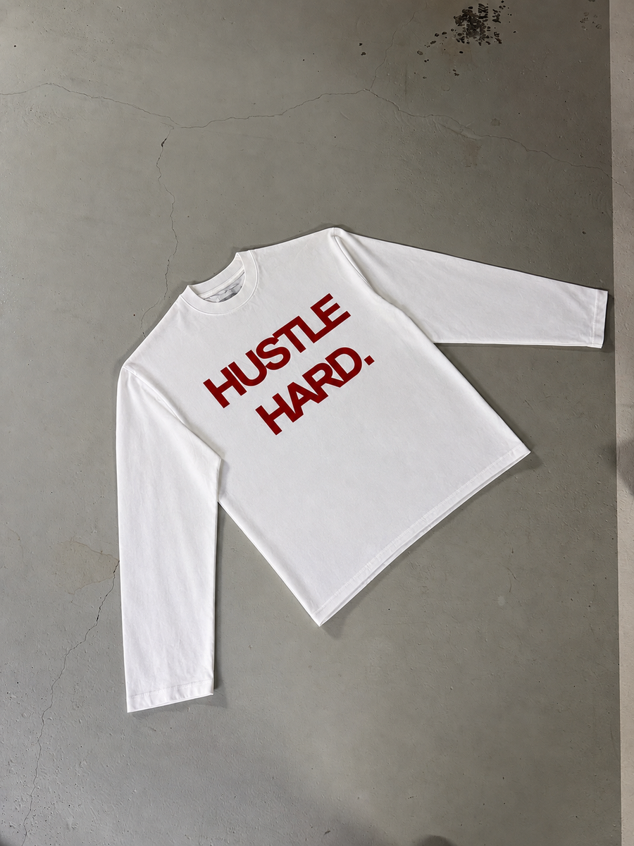 "HUSTLE HARD" Long-sleeve