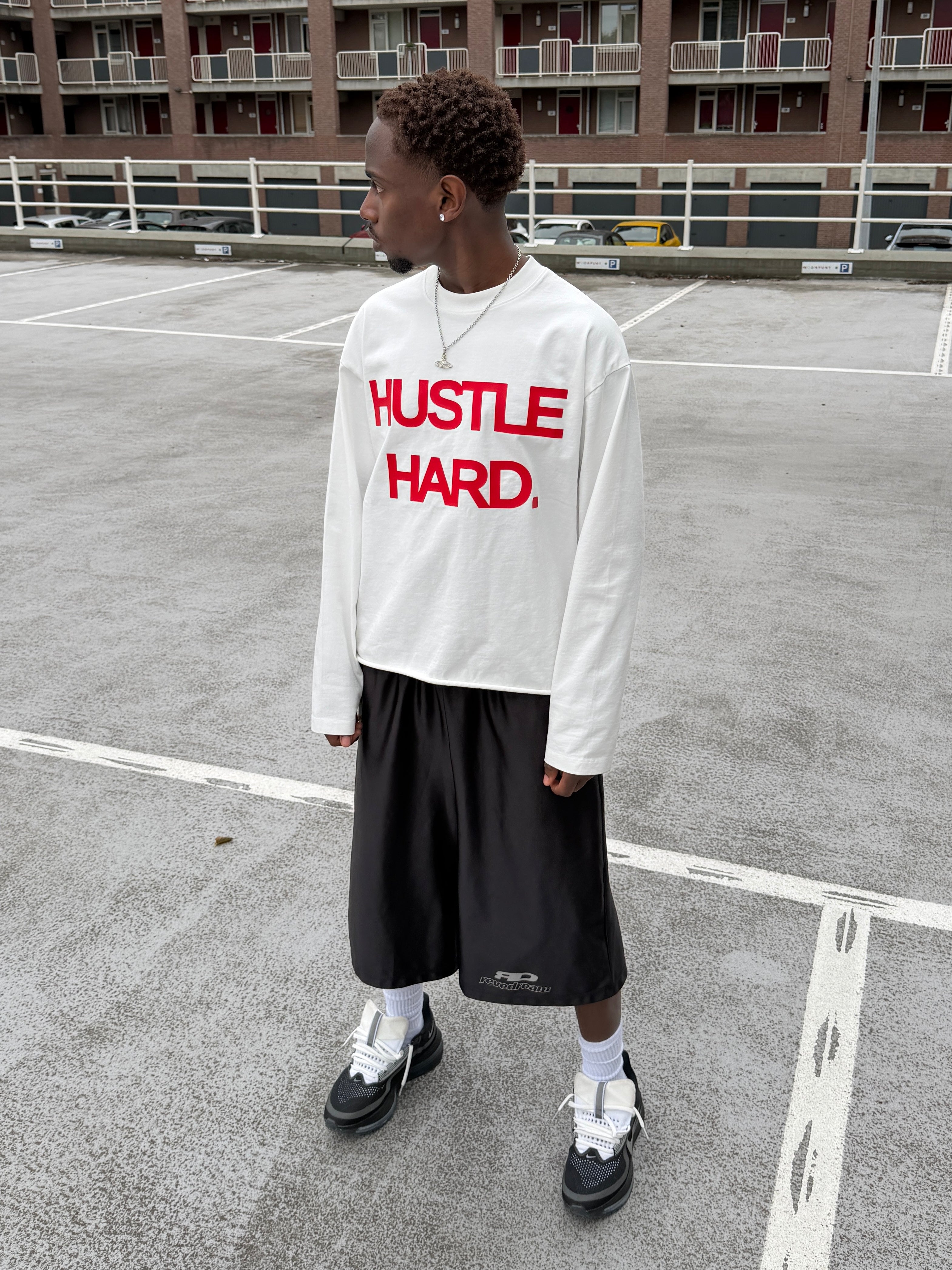 "HUSTLE HARD" Long-sleeve